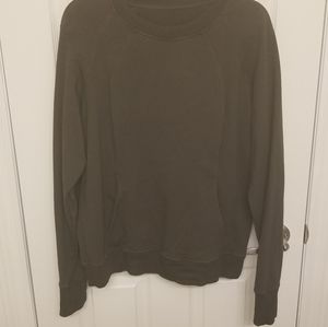 EUC lululemon scuba pullover, dark olive, size 10